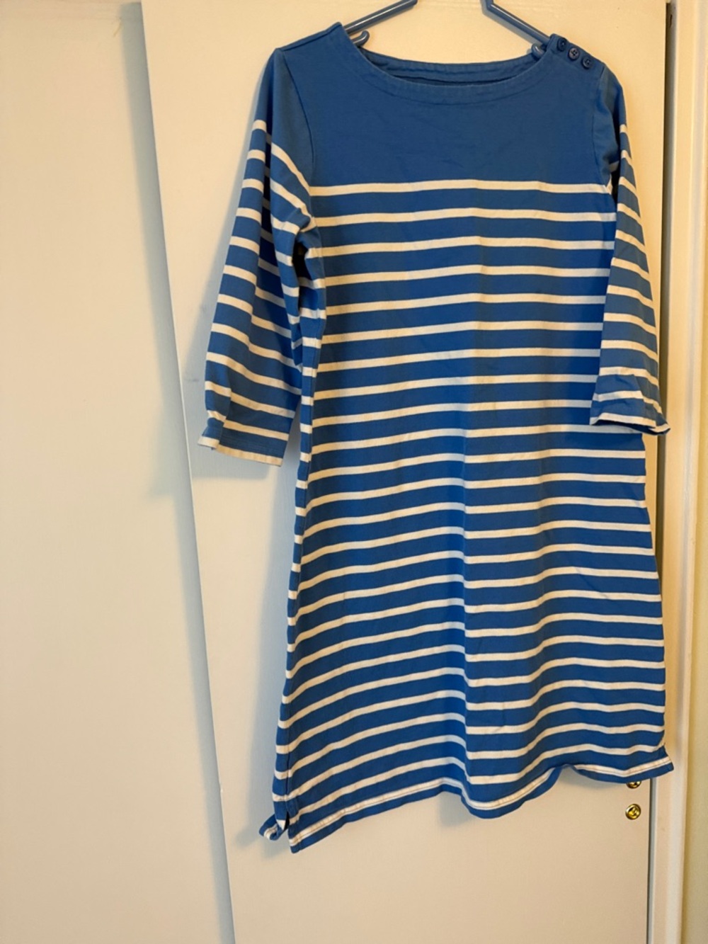 L.L. Bean Blue and White Striped woman’s ' Casual Dress